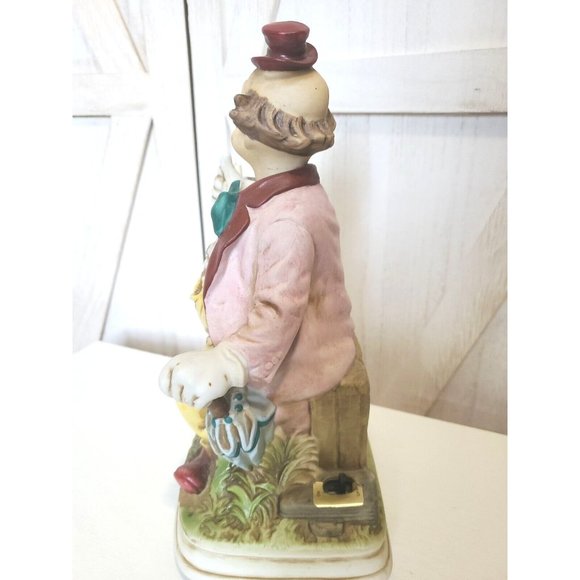 Melody in Motion BALLOON CLOWN Hobo Porcelain Head Moves And It Whistles - Picture 2 of 5